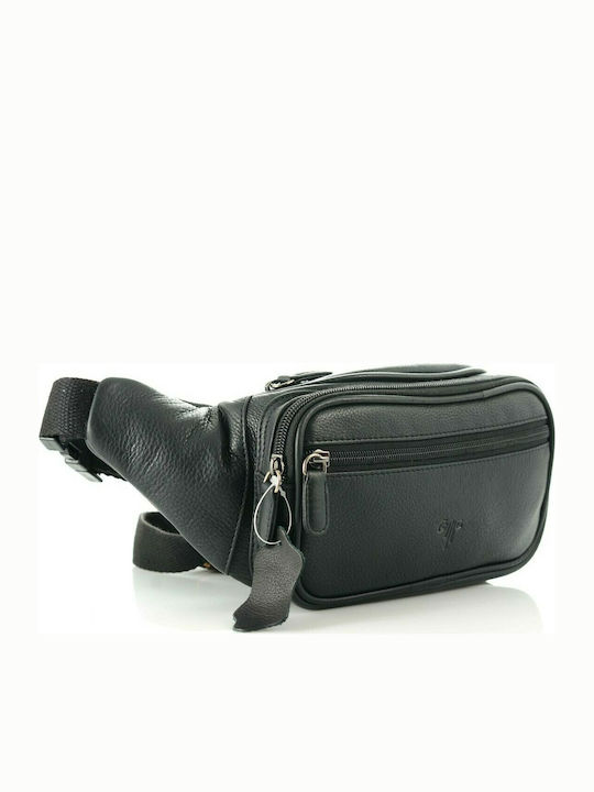 Kion Leather Waist Bag Black