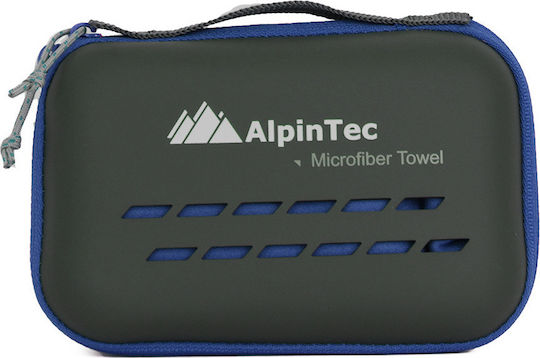 AlpinPro DryFast Microfiber Face Towel in Case Dark Blue 100x50cm