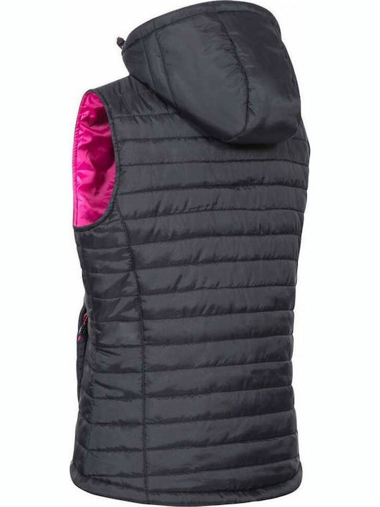 Aretha FAJKGIN20001 Women's Short Puffer Jacket for Winter with Hood Black
