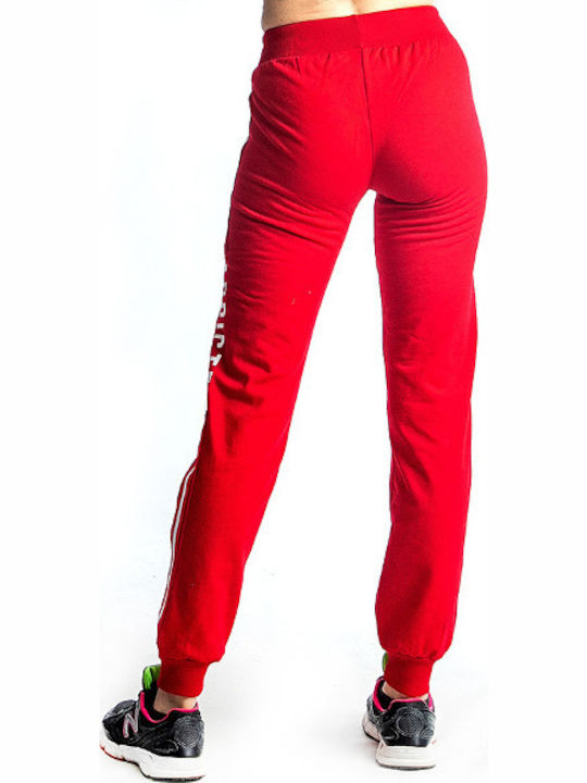 Paco & Co 96352 Women's Jogger Sweatpants Red