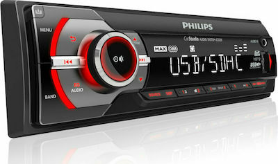Philips Ηχοσύστημα Αυτοκινήτου Universal 1DIN (USB/AUX) με Οθόνη 3.5" & Αποσπώμενη Πρόσοψη