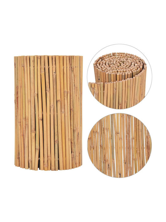 vidaXL Bambuszaun Bambus mit Ganzem Holz 50x500cm