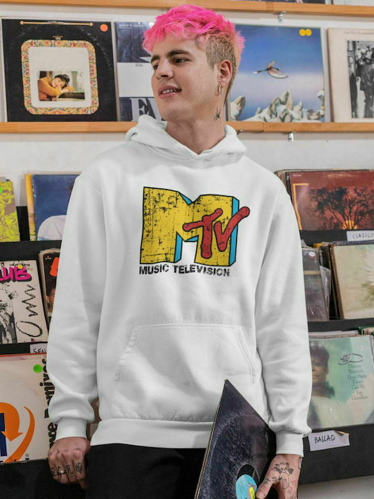 MTV Hooded Sweatshirt - WHITE