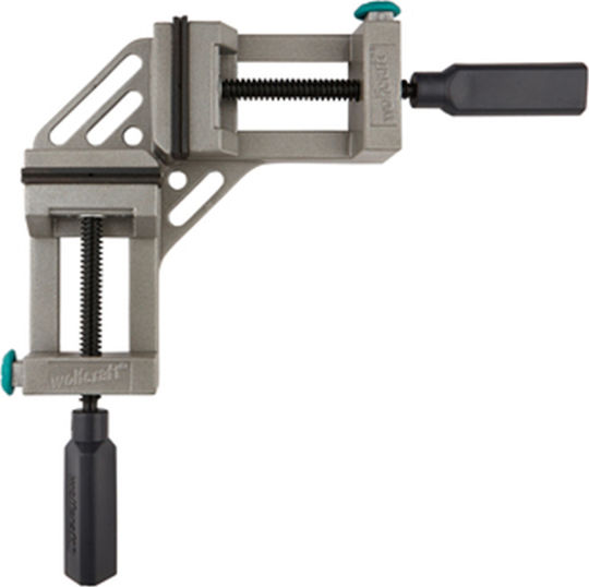 Wolfcraft Fixed Drill Press Vise Made of Steel with Maximum Opening 65mm