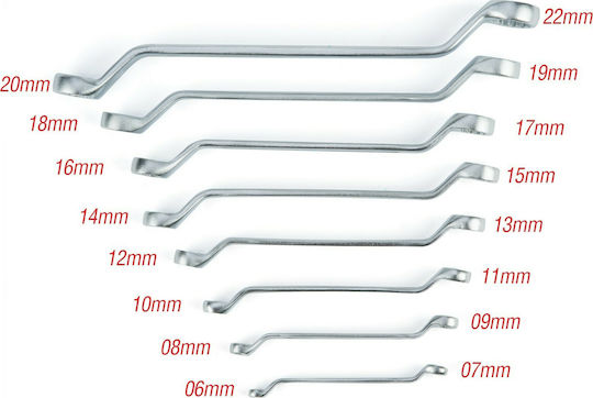 Total Set 8 Double Polygon Wrench Bent