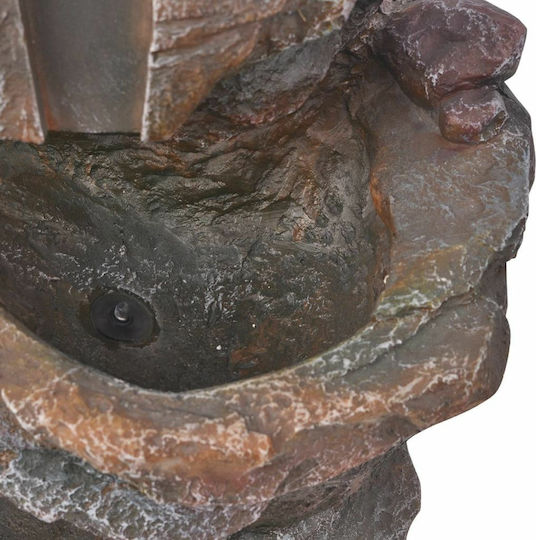 vidaXL Fountain with LED Light 24x33.5x45.5cm Interior made of Synthetic Resin 242353