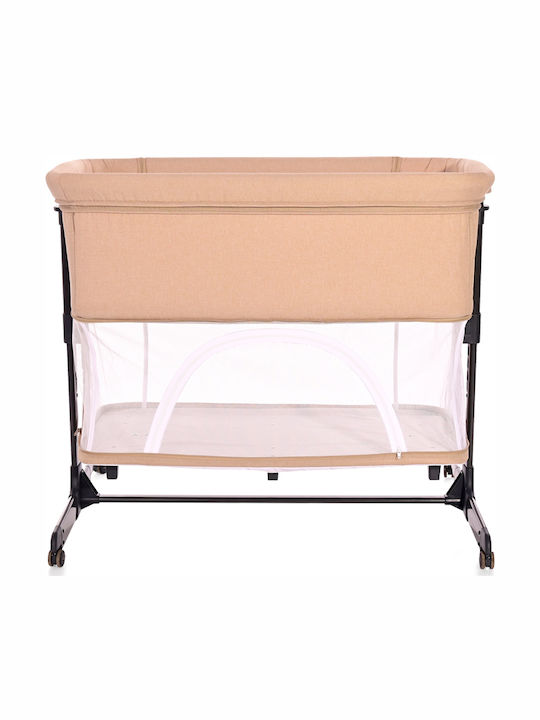 Lorelli Cradle-Park Milano with Mattress and Side Opening Beige