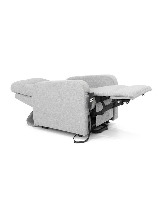 Nora Fotoliu Relax cu Puf Gri 80x90x108cm