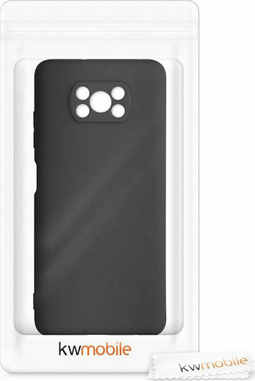KWmobile Matte Back Cover Silicone Black (Poco X3 NFC / X3 Pro)