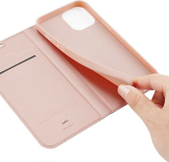 Dux Ducis Skin Pro Книга Изкуствена кожа Розово злато (iPhone 12 / 12 Pro)