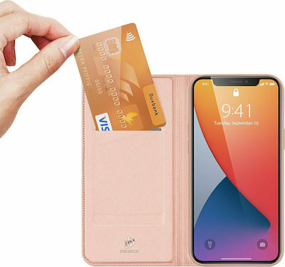 Dux Ducis Skin Pro Synthetic Leather Book Rose Gold (iPhone 12 / 12 Pro)