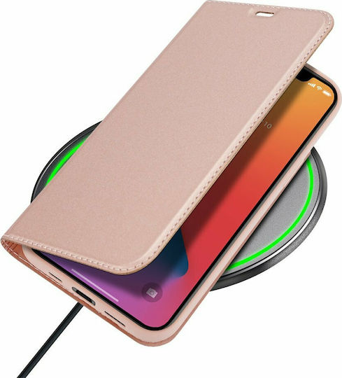 Dux Ducis Skin Pro Книга Изкуствена кожа Розово злато (iPhone 12 / 12 Pro)