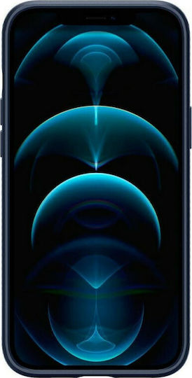 Spigen Liquid Air Silicone Back Cover Navy Blue (iPhone 12 / 12 Pro)