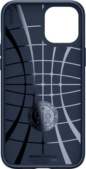 Spigen Liquid Air Silicone Back Cover Navy Blue (iPhone 12 / 12 Pro)