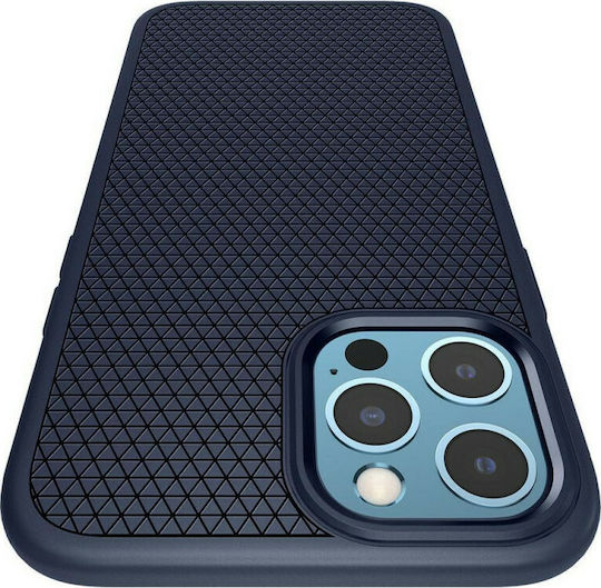 Spigen Liquid Air Silicone Back Cover Navy Blue (iPhone 12 / 12 Pro)