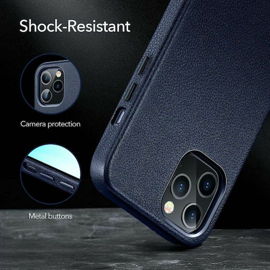 ESR Metro Premium Задна корица Кожа 0.4мм Черен (iPhone 12 Pro Max)