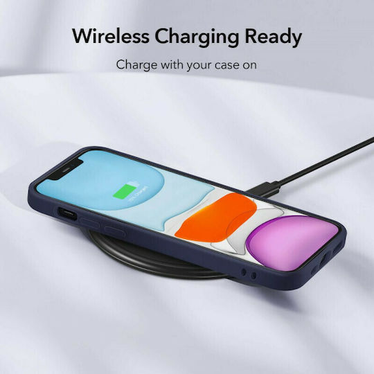 ESR Cloud Back Cover Silicone 1.5mm Navy Blue (iPhone 12 / 12 Pro)