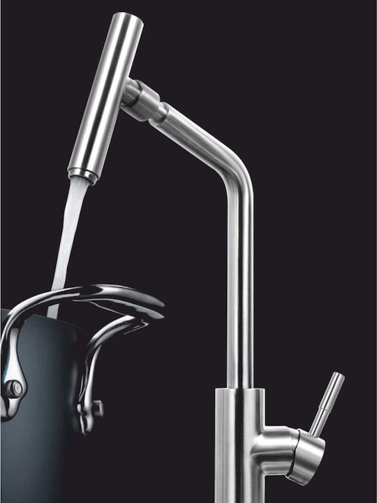 Venezia Stilo Kitchen Faucet Counter Inox Silver