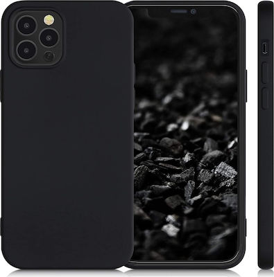 KWmobile Soft Flexible Rubber Back Cover Σιλικόνης Black Matte (iPhone 12 / 12 Pro)