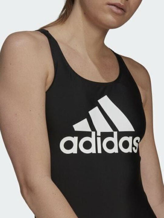SH3.RO Big Logo Athletic One-Piece Swimsuit Black