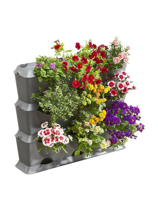 Gardena Βασικό Σετ Κάθετης Φύτευσης Nature Up Blumentopf Hängend 65x54cm in Gray Farbe 13150-20