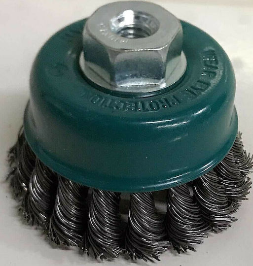 Total TAC32041 Wire Brush Bell with Bristles 100mm Set of 10pcs