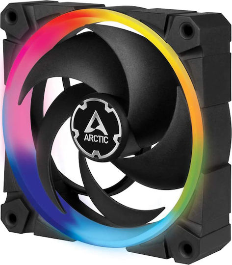 Arctic BioniX P120 Case Fan 2300rpm 48cfm with ARGB Lighting and 4-Pin PWM Connection 3pcs