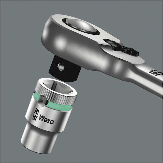 Wera Ratschen 8004 A Zyklop 72 Zähne mit Vierkant 1/4" Länge 14.1cm.