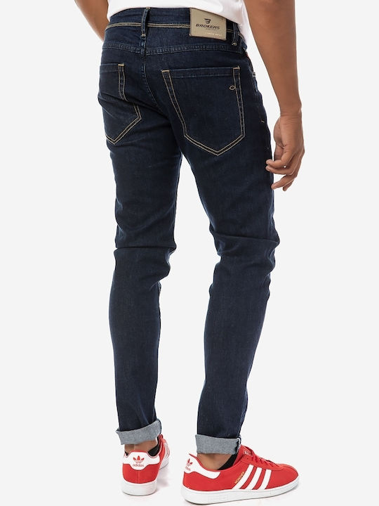 Brokers Jeans Men's Jeans Pants in Regular Fit Navy Blue