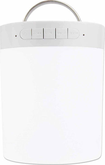 Manhattan Sound Science LED Speaker Ηχείο Bluetooth 3W με Διάρκεια Μπαταρίας έως 5 ώρες Λευκό