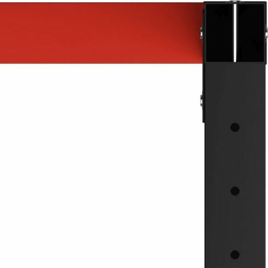 vidaXL Desk Base made of Metal Black - Red 80x57x79cm