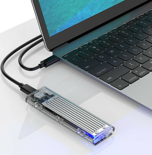 Orico Case for Hard Drive M.2 PCI Express with Connection USB 3.1 Silver