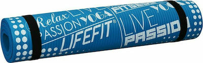 Lifefit Exclusive Fitnessmatte Yoga/Pilates Blau (100x58x1cm)