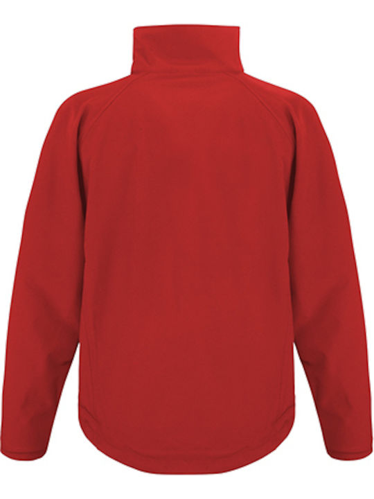 Result Men's Winter Softshell Jacket Waterproof and Windproof Red