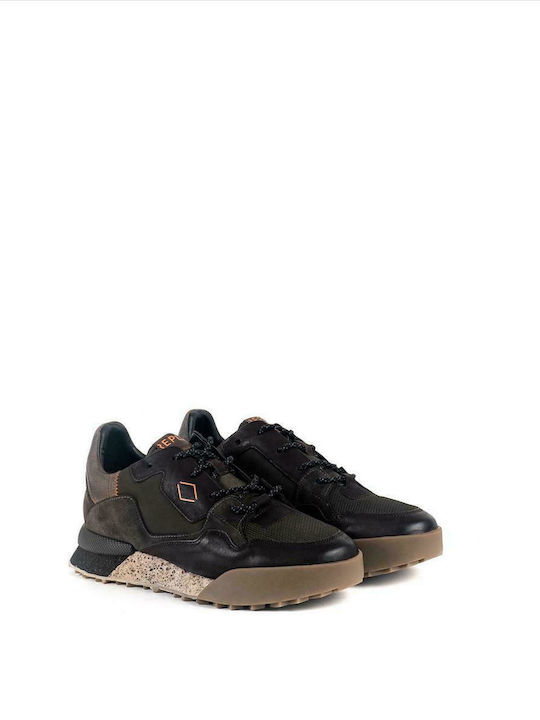 Herren Leder Turnschuhe REPLAY GMS1P.240.C0005L BROWN