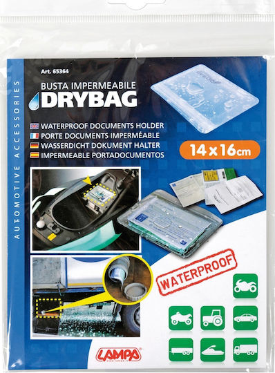 Lampa Dry Bag Car Document Case Waterproof 14x16cm