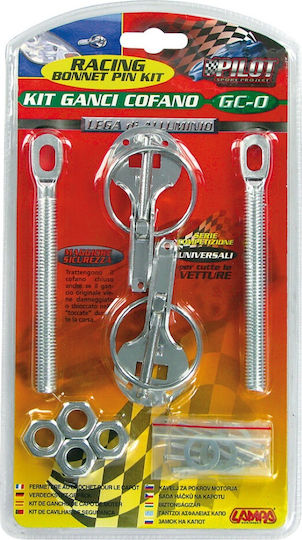 Lampa Car Hood Hooks Nickel GC-0 Universal
