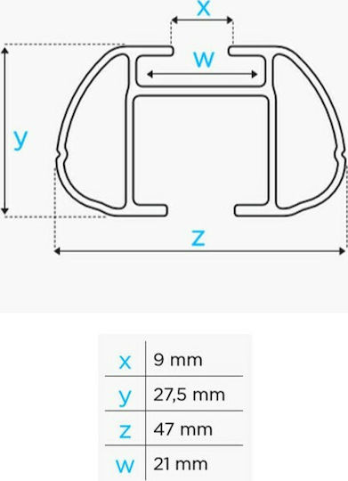 Menabo Sherman 120cm. for Cars with Factory Bars (with Roof Rack Legs and Lock) Black