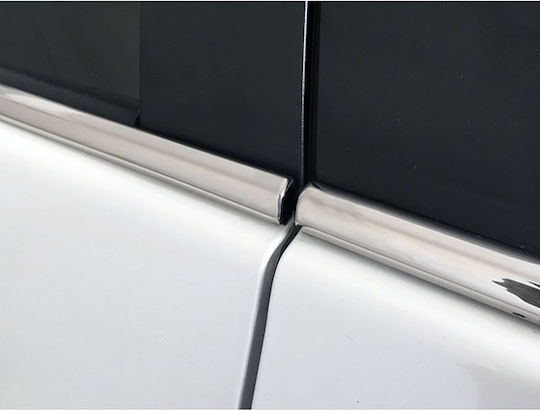 S-dizayn Toyota Corolla 4D 2014+ Trim Μαρκέ Παραθύρων Αυτοκόλλητα Χρωμίου 4τμχ 7514060/SD