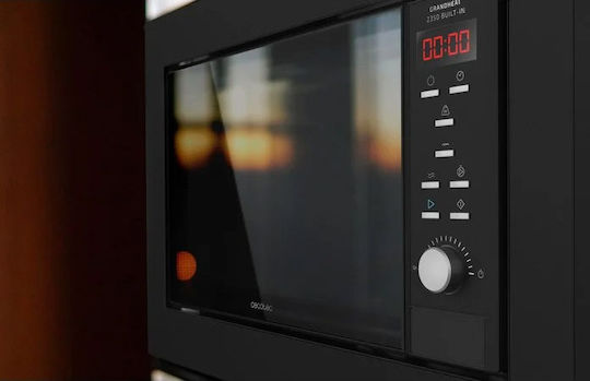 Cecotec Grandheat 2350 Black Built-in Microwave Oven with Grill 23lt Black