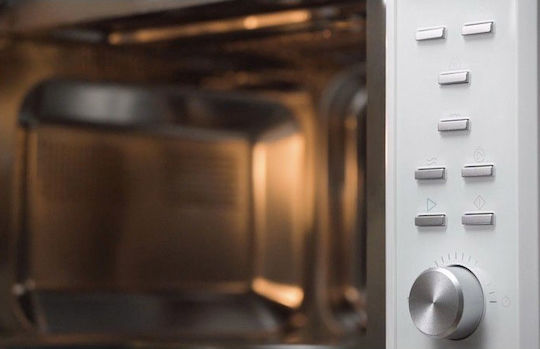 Cecotec Grandheat 2350 Εντοιχιζόμενος Φούρνος Μικροκυμάτων με Grill 23lt Λευκός