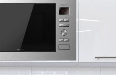 Cecotec Grandheat 2590 Steel 01395 Built-in Microwave Oven with Grill 25lt Black