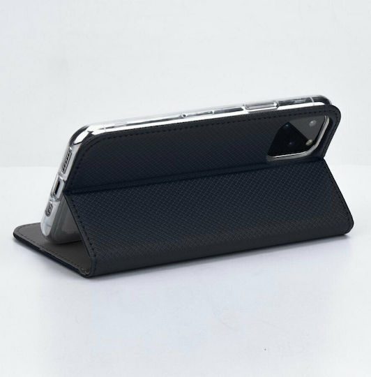Versa Smart Magnet Book Piele artificială Negru (Huawei P40 Lite 5G)