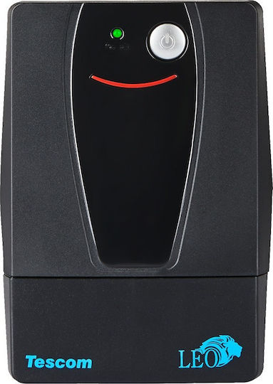 Tescom Leo LED 1500VA UPS Line-Interactive 900W with 4 Schuko AC Outlets
