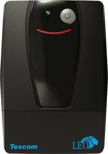 Tescom Leo LED 2000VA UPS Line-Interactive 1200W με 4 Schuko Πρίζες