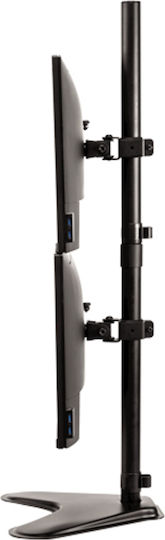 Fellowes Professional Βάση Γραφείου για 2 Οθόνες έως 32" με Βραχίονα Ασημί