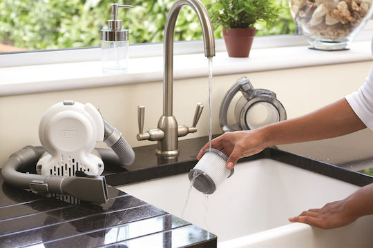 Black & Decker Dustbuster Flexi Επαναφορτιζόμενο Σκουπάκι Χειρός 14.4V Ασημί