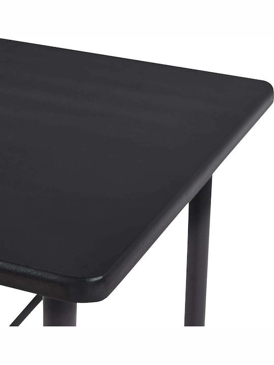 Tisch Bar für Außenbereich Stabil Schwarz 120x60x110cm