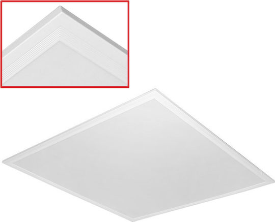Adeleq Platz Vertieft LED Panel 42W mit Kaltweiß Licht 6300K