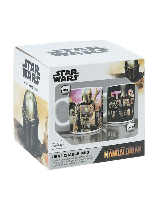 Paladone Star Wars: The Mandalorian Промяна на топлината Чаша Керамично Многоцветна 300мл